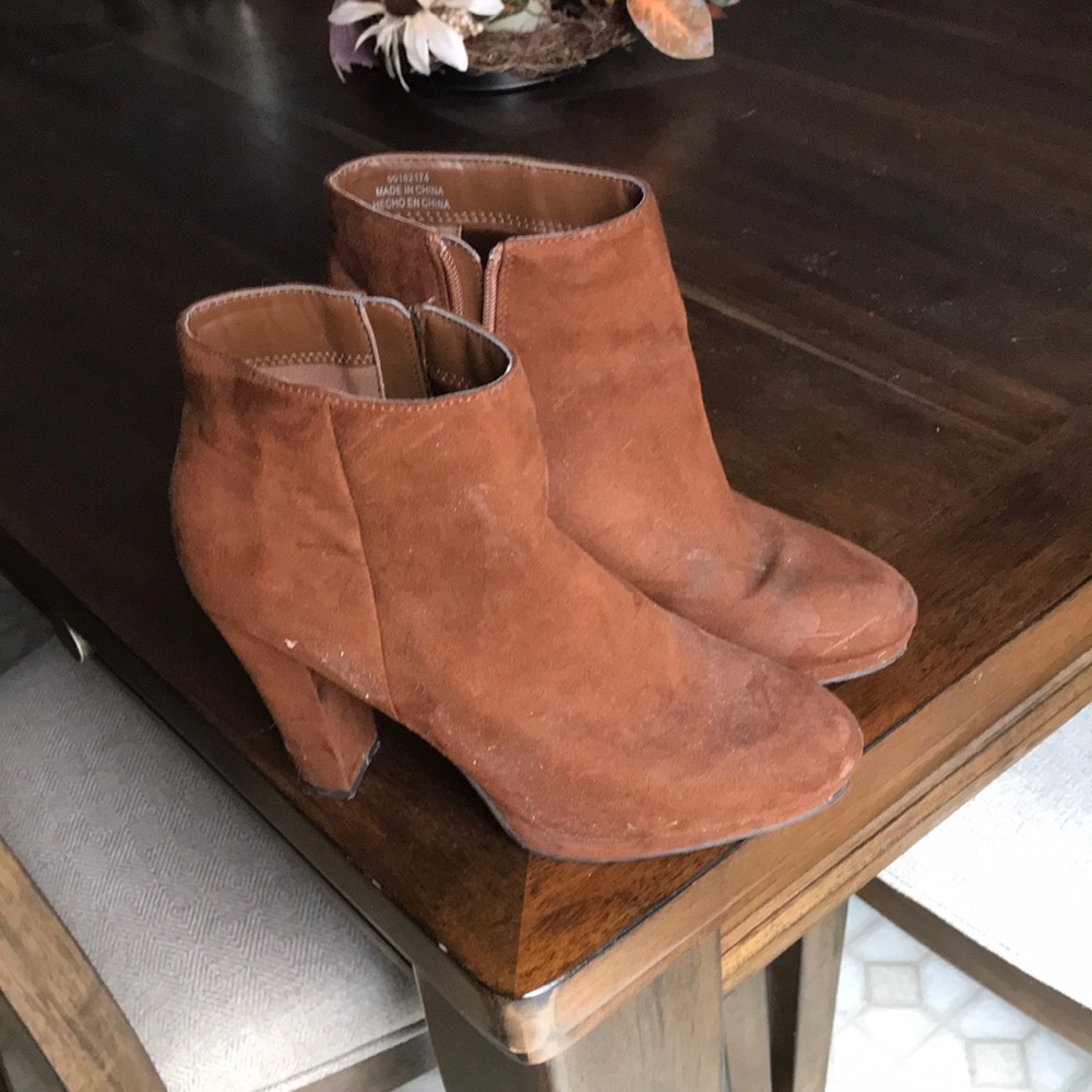 Brown booties